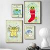 Disney Star Wars Christmas Cute Grogu Prints Poster Canvas Painting Modern Wall Art Pictures Living Room Bedroom Home Decoration