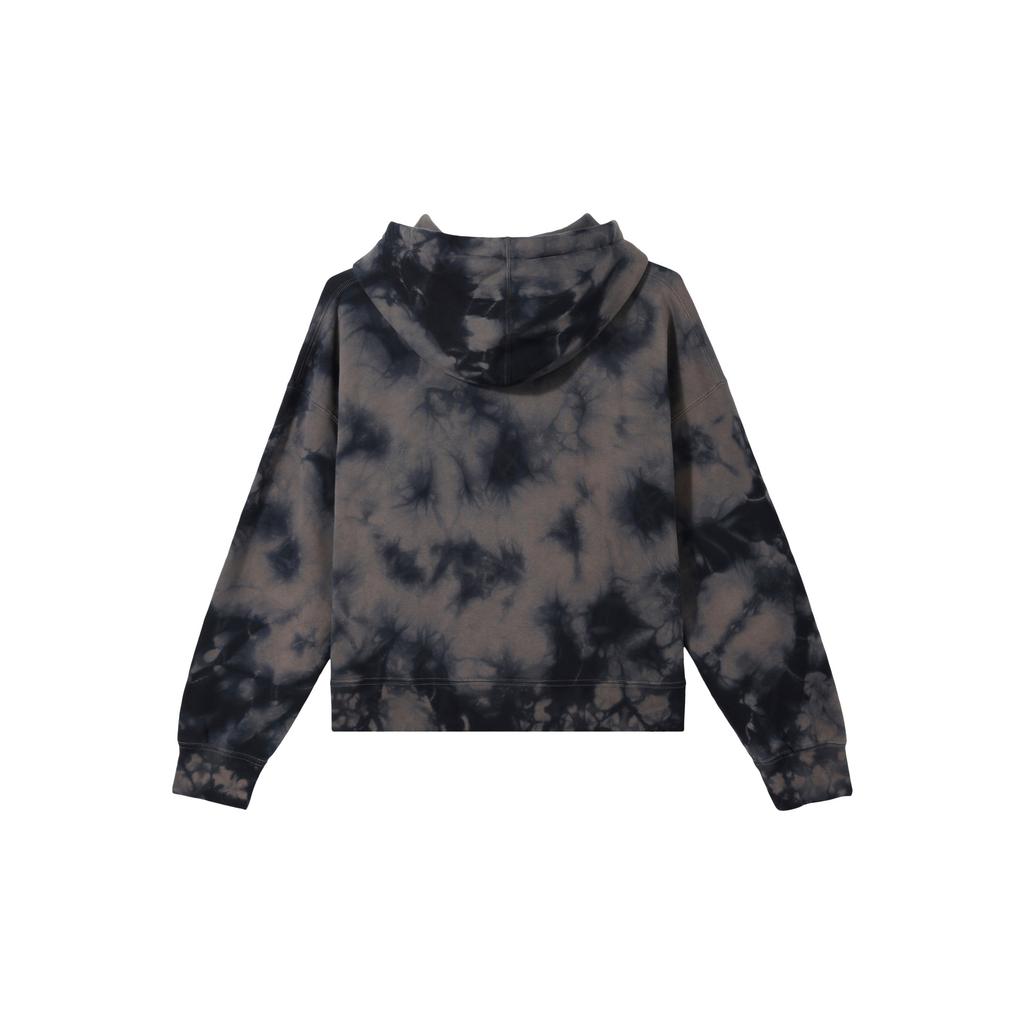 Jordan Heritage Tie-Dye Fleece-Lined Hoodie Women Tops Olive-Gray DM5239-040