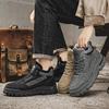 Men's Shoes for Autumn and Winter 2025 Warm and Plush Thick Soled Shoes for Men's Sports and Leisure