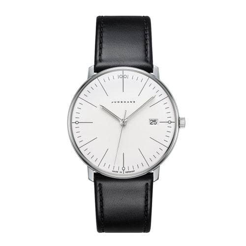 JUNGHANS Max Bill Dress Watch, Authentic Junghans Quartz, 38mm, 041 4817 02, Men's, Black