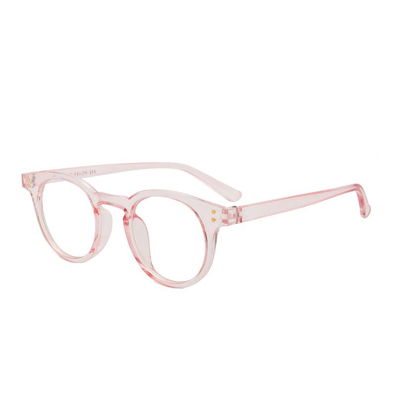 fashion New transparent point Plain glasses PC plain glass spectacles vintage eyeglass round frame glasses