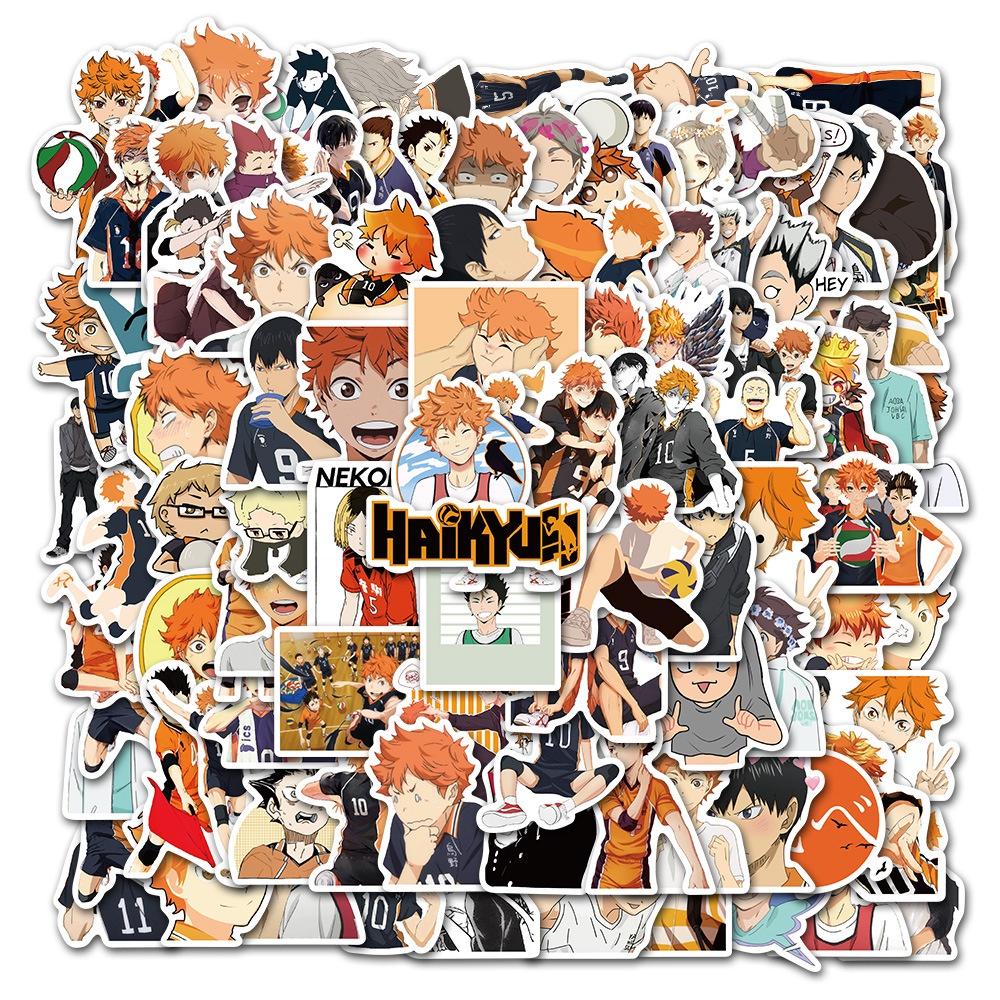 100-piece Japanese Anime Graffiti Stickers Hunter X Hunter Haikyuu Demon Slayer And More!