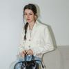 Dundrop Dd_Cropped Tailored Jacket_Ivory