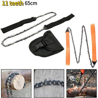 24 Inch Portable Hand Chain Saw Manual Steel Rope Chain Saw Folding Pocket Chain Saw Sharp for Camping/Hiking/Fishing/Picnic Use