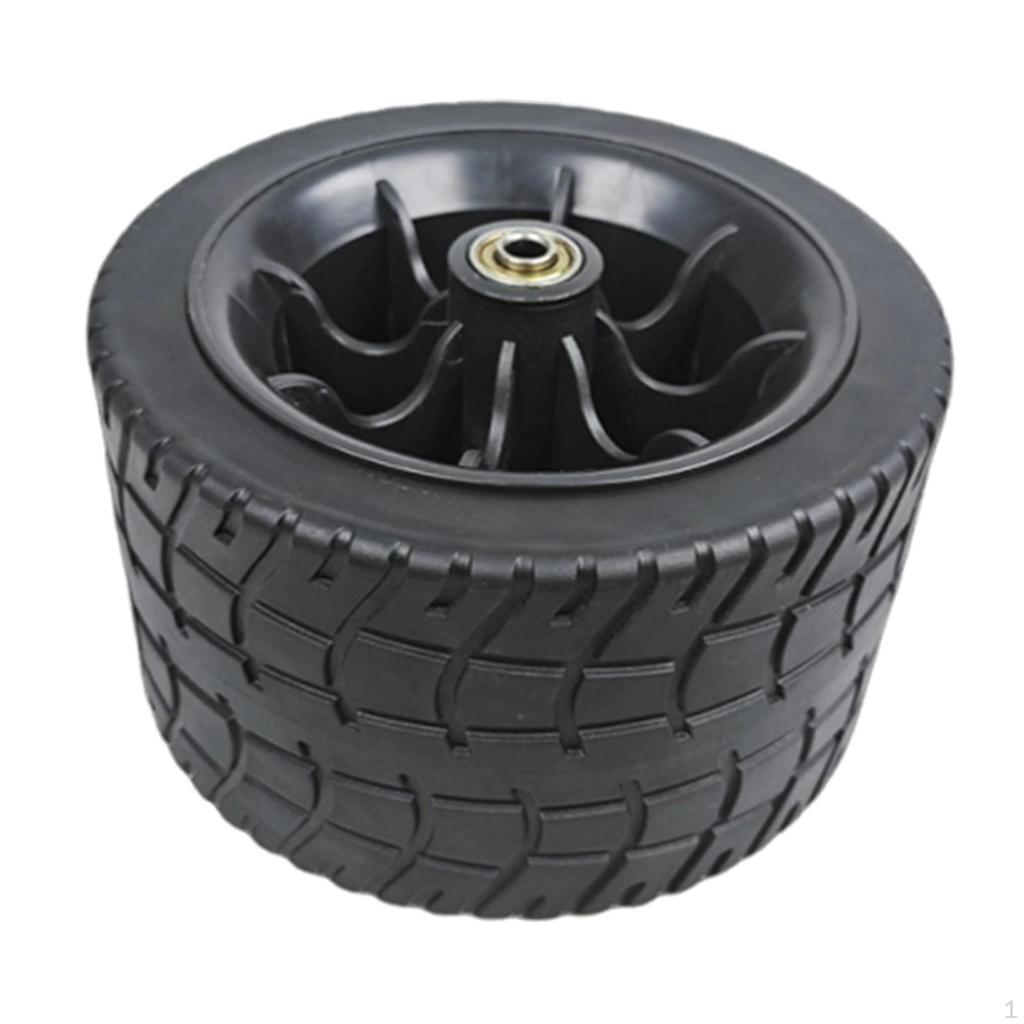 6.57inch Wagon Wheel Outdoor Utility Carts Double Bearings Easy Installation Attachment