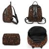 Fashion Trendy Girl Large Capacity Backpack Luxury Leopard Print Design Nylon Shoulder Bag New High Quality Teenagers Casual Bag