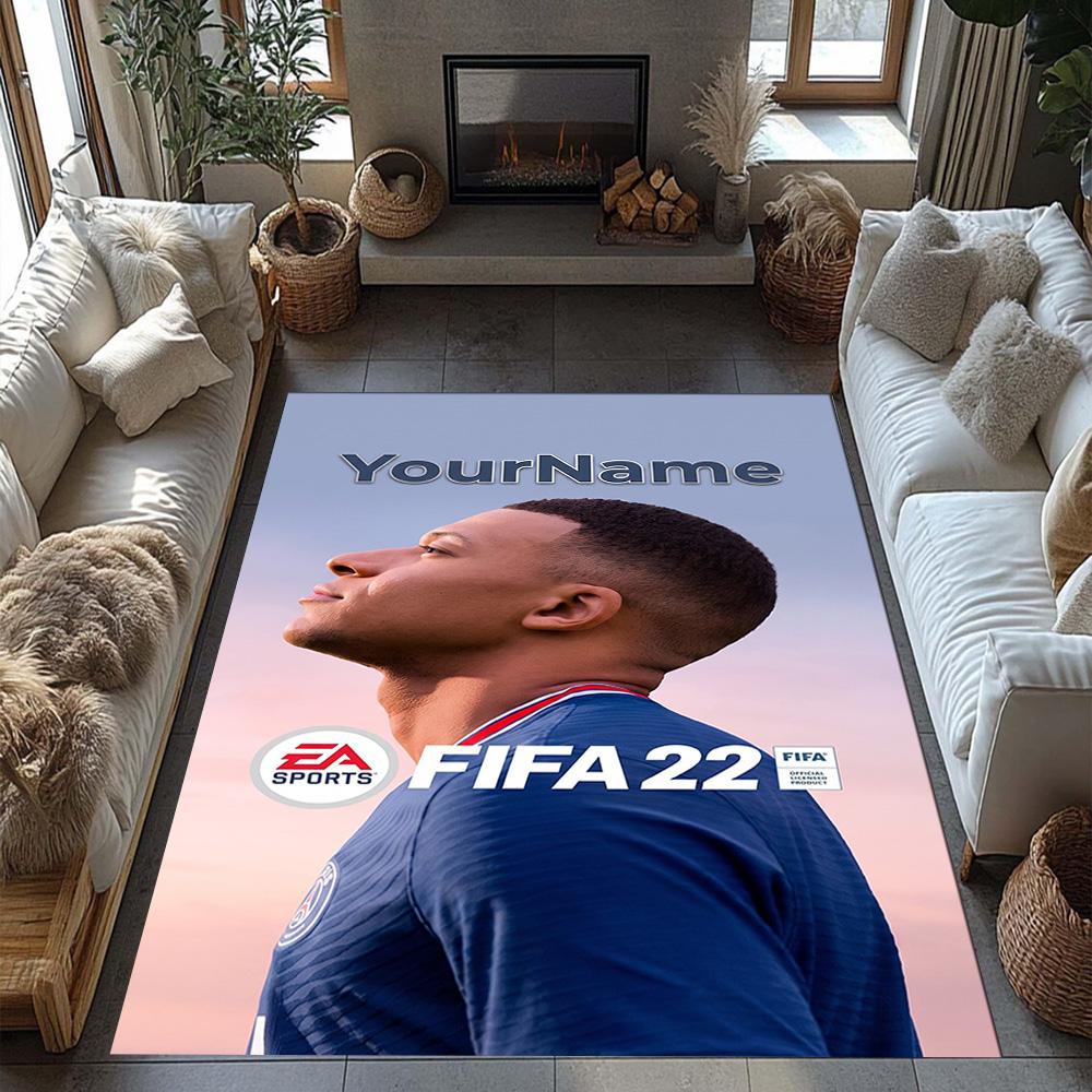 Mbappe 45 Personalized Text Area Rug Perfect for Balcony Decorate room Game Room Bedrooms Antislip Carpet Decorate Offices Gift for Festivals
