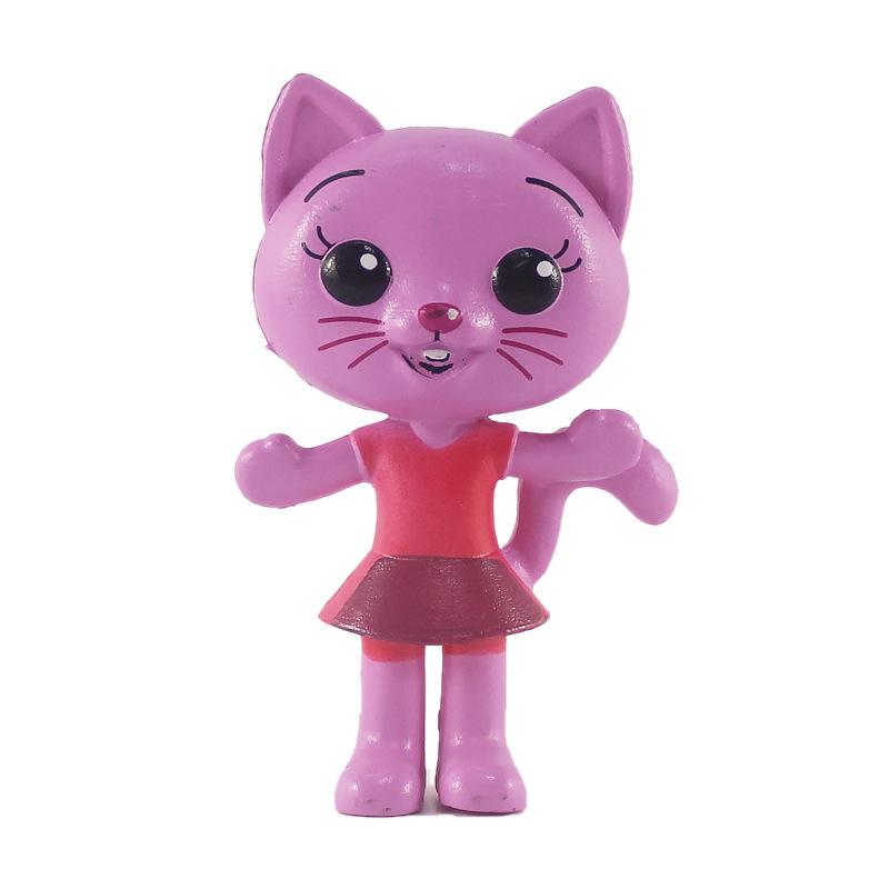 6 stk/sett Søt Plim Klovn Anime Figur Leketøy PVC Opplysning Utdanning Modell Dukker for Barn Gave Skrivebordsdekorasjoner