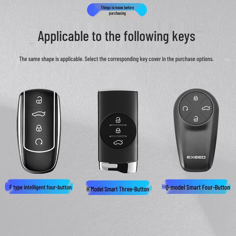Chery Exeed Key Protective Cover for Xingji, Yuan EST, Lan Yue VX, Yaoguang, 5X, Rui Hu 7, Arrizo 8