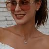 Exquisite Rhinestone Zircon Double Butterfly Necklace – Women's Luxury Colored Diamond Clavicle Chain