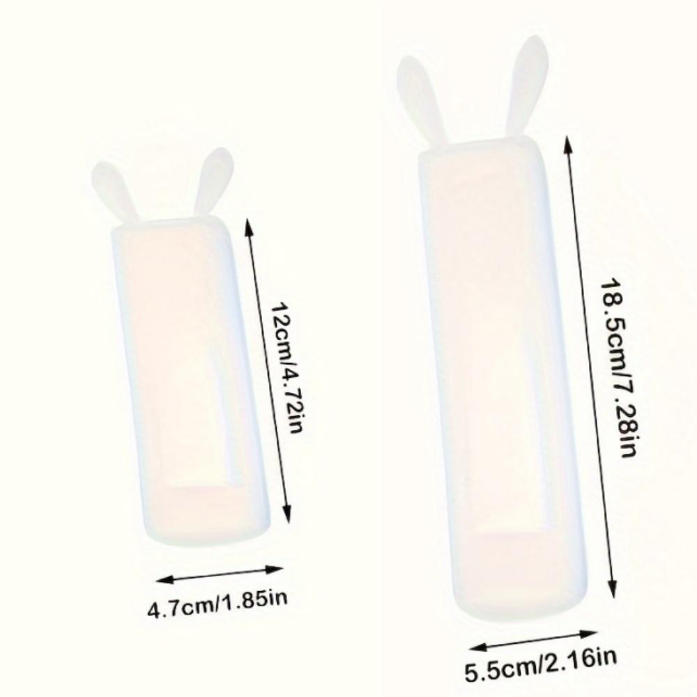 Night Light Remote Control Cover with Rabbit Ears Silicone Dustproof Protective Covers for TV AC Remotes Nightglow Control Case