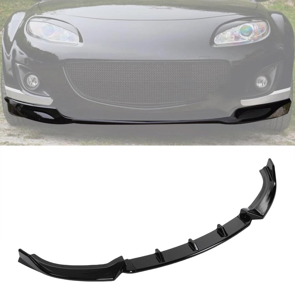 Front Bumper Lip Spoiler Bumper Splitter Diffuser Protector Body Kit Replacement for   MX-5 Miata NC 2009-2015