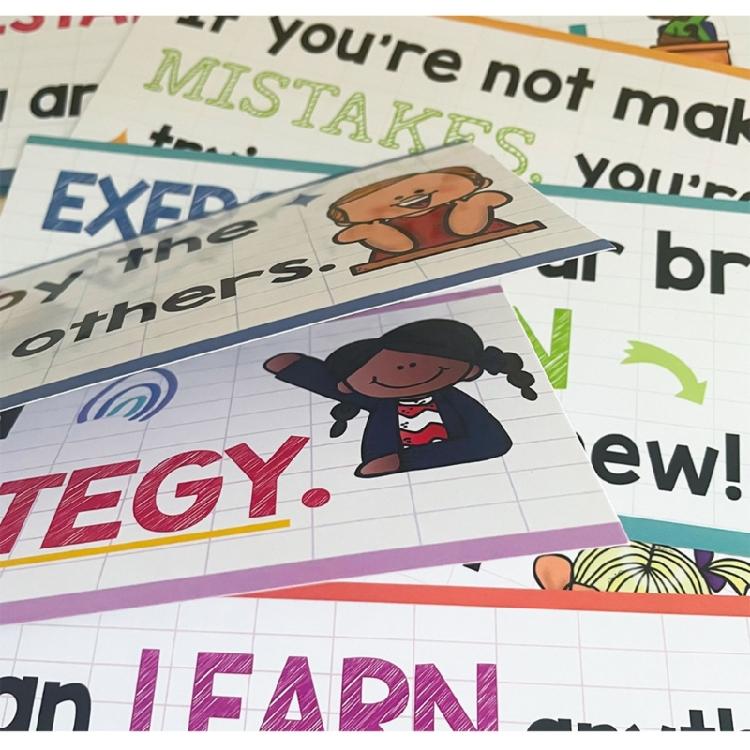 Pack of Colorful Thematic Learning Posters Creative Decors For Youngly Students Classroom Teaching Aids And Decoration