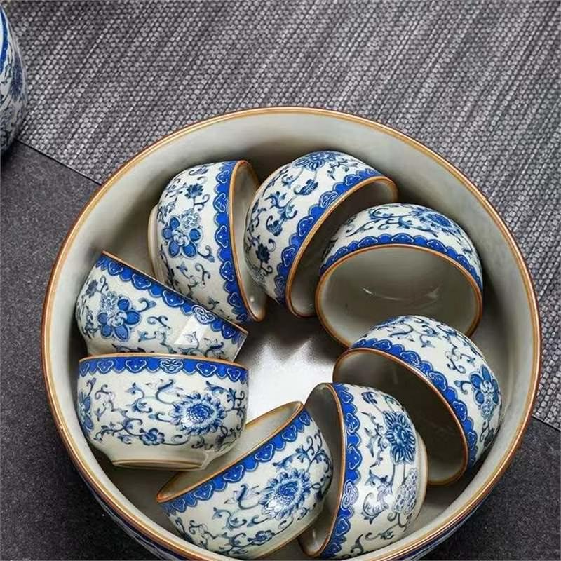 Minimalist Underglaze Porcelain Tea Set