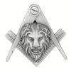 A Stylish and Minimalist Freemason Brooch, Alloy Electroplated Enamel Brooch, Clothing and Bag Accessory, a Gift for Someone