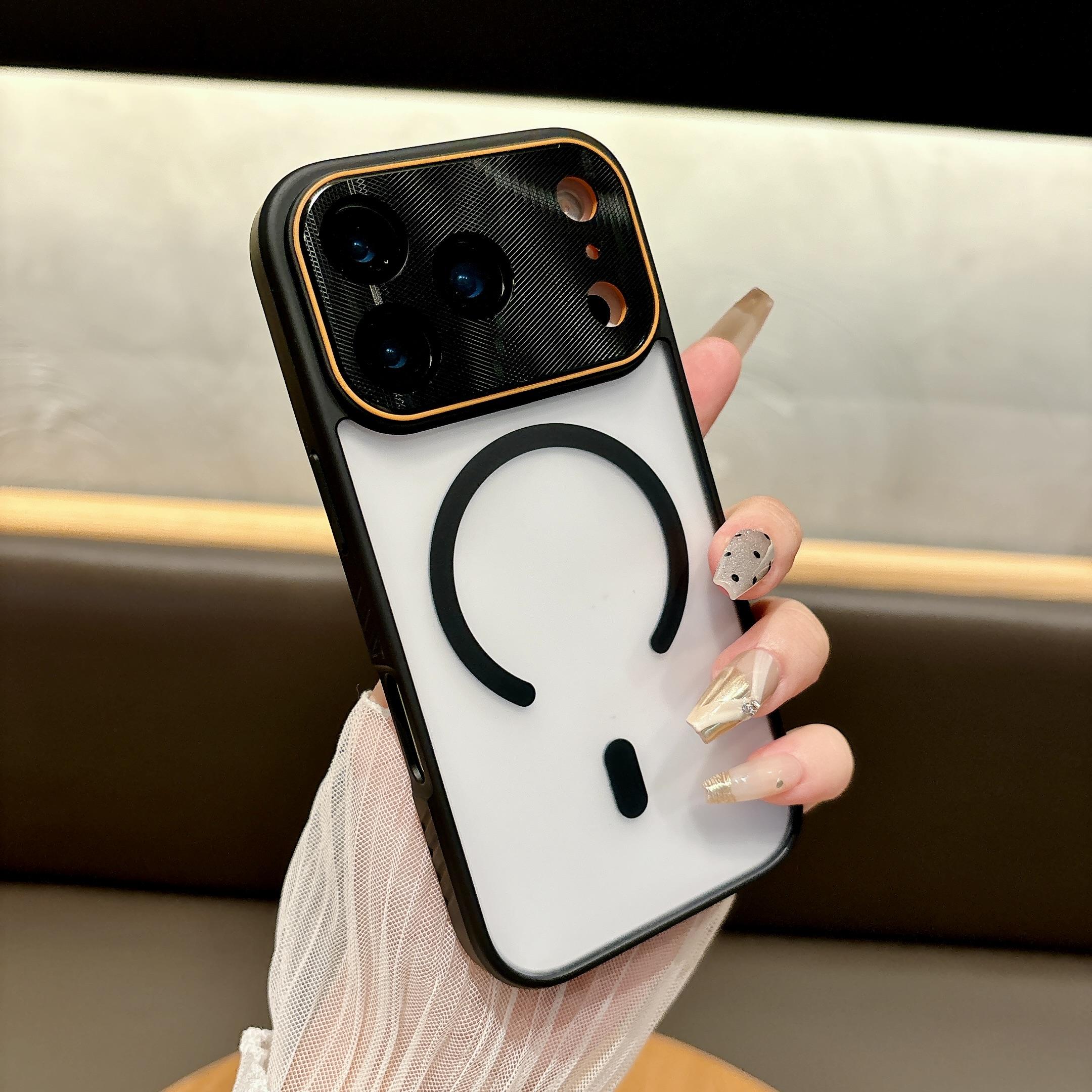 

For Magsafe Magnetic Matte Skin Feel Camera Protect Phone Case for iPhone 17 Air 16 15 14 Plus 13 12 11 Pro Max Shockproof Cover iPhone 15 Plus