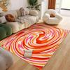 Orange Ästhetischer Schlafzimmerteppich Vintage Retro Abstrakt Ausgefallen Wohnzimmer Überwurf Teppich Mid-Century Akzent Küche Eingangsbereich Innen