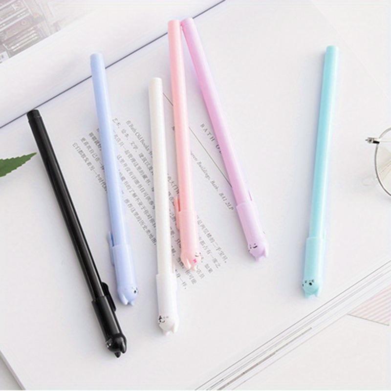 6PCS/set Kawaii Cat Gel Pen 0.5mm Creative Cute Neutral Ink Pen Office Writing Supplies