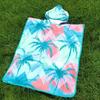 Youngsters' Hawaiian Coconut Tree Cotton Bath Towel Wearable, Extra Large Thick, Super Absorbent Beach Wrap with Hood for Boys Girls, 79.76x64.77 Cm