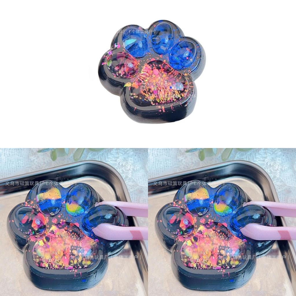 Tpr Dark Cat Claw Stress Relief Toy With Sensory And Handgrip For Kids And Adults