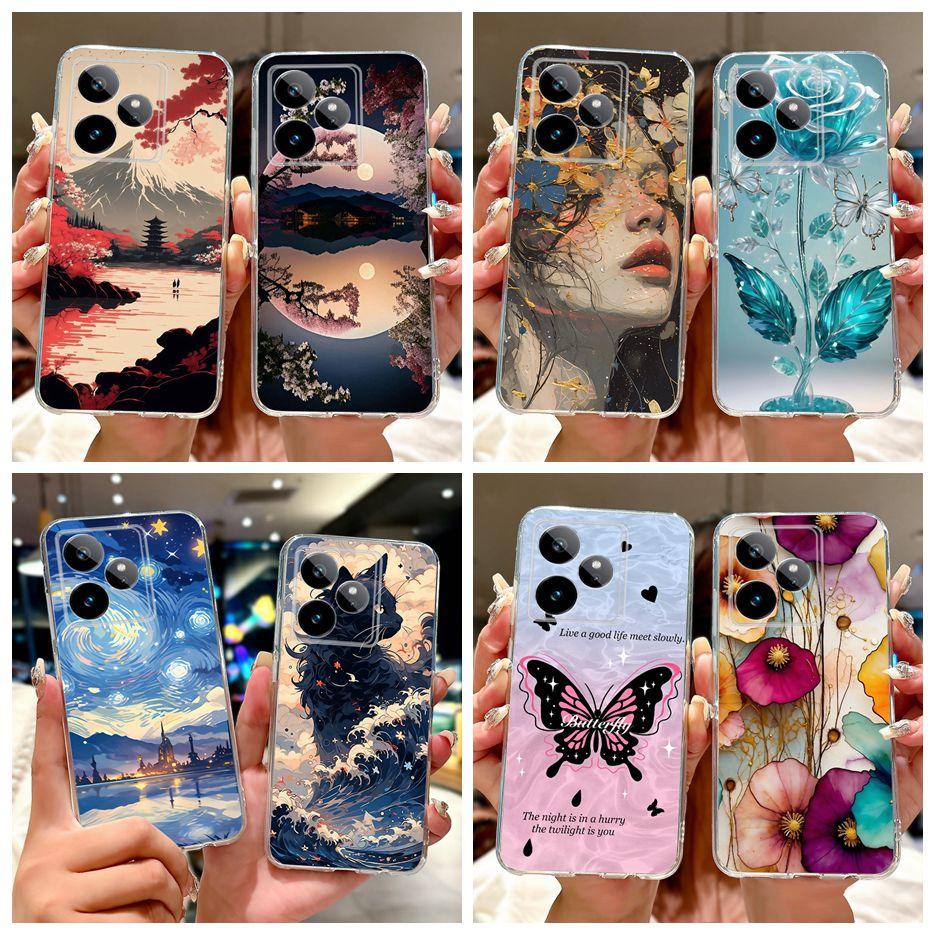 For Realme GT7 5G Case RMX5061 New Luxury Painted Cover Soft Slim Phone Case For Realme GT 7 Pro GT7 T RealmeGT 7T Fundas Bumper