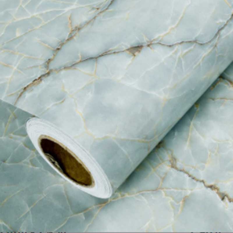 Marble Wall Stickers Wallpaper, Kitchen Countertops Cabinets Furniture Self-adhesive Wallpaper, PVC Greaseproof Stickers