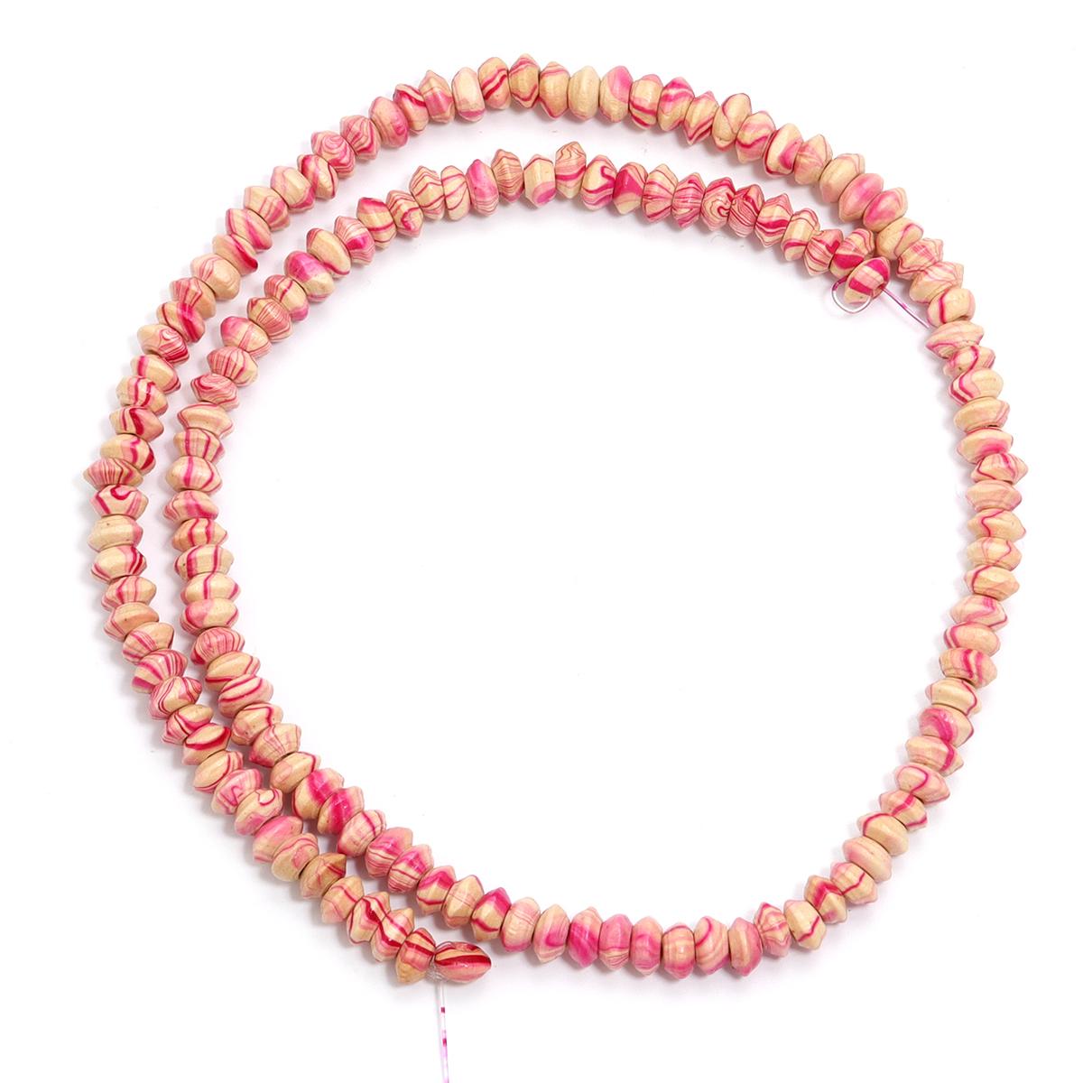 

1 String Natural Abacus Wooden Beads Colorful Water Flow Pattern Spacer Wood Beads For DIY Bracelet Jewelry Supplies Finding