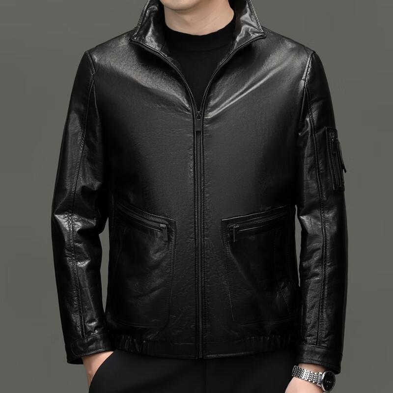 

Мужская кожаная куртка Yilite со стойкой YTMMRXF2335 3XL