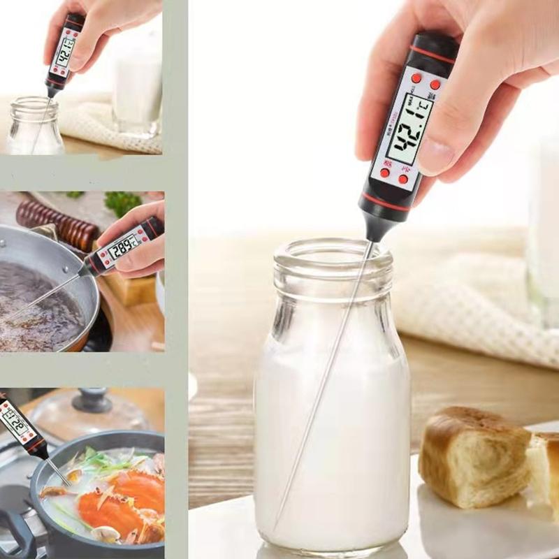 Kuchyně Jídlo Pečení Digitální teploměr Výroba svíček Typ elektronické sondy Digitální displej Gril na tekutý gril Hořící voskový teploměr