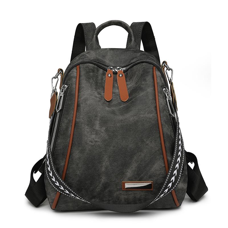 PU Zipper Backpacks 2026 High Quality Sewing Thread Sweet School Bags Fashi Softback Lightweight Durable Backpacks