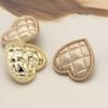 Handmade Heart DIY Decorative Buttons Sewing Material Clothing Accesories Metal Shank Buttons