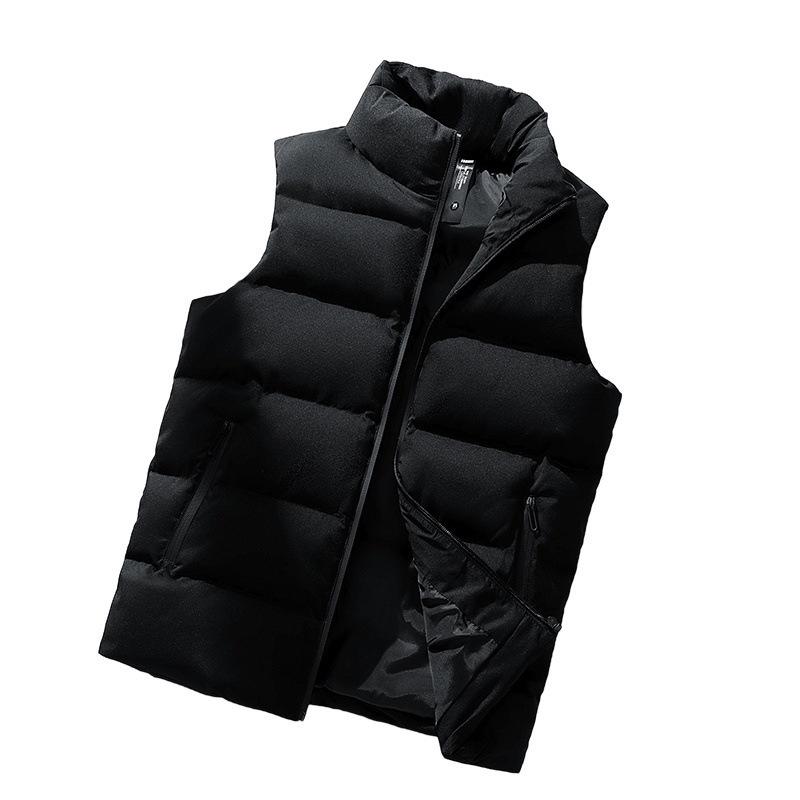 2025 vest men's jacket Korean version of the trend vest sleeveless thickened casual vest autumn and winter men's vest trend