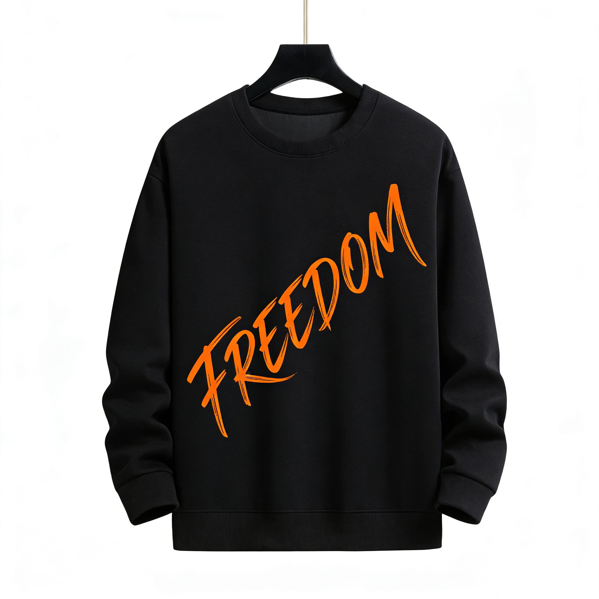 Новая модная универсальная мужская толстовка с круглым вырезом, осенне-зимняя простая удобная унисекс толстовка с принтом 3XL