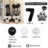 36pcs Black Dog Claw Balloon Numbers 1-9 Birthday Balloon Set Cartoon Animal Theme Party Decoration Pet Party Supplies