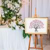 Libro degli ospiti per matrimoni con impronte digitali, originale, in tela impermeabile, libro degli ospiti creativo per feste di Natale con impronte digitali