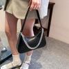 Ausländischer Stil Nischendesign Tasche Damen Sommer 2024 neu trendige Mode tragbare Diamantketten-Tasche einfache Umhängetasche
