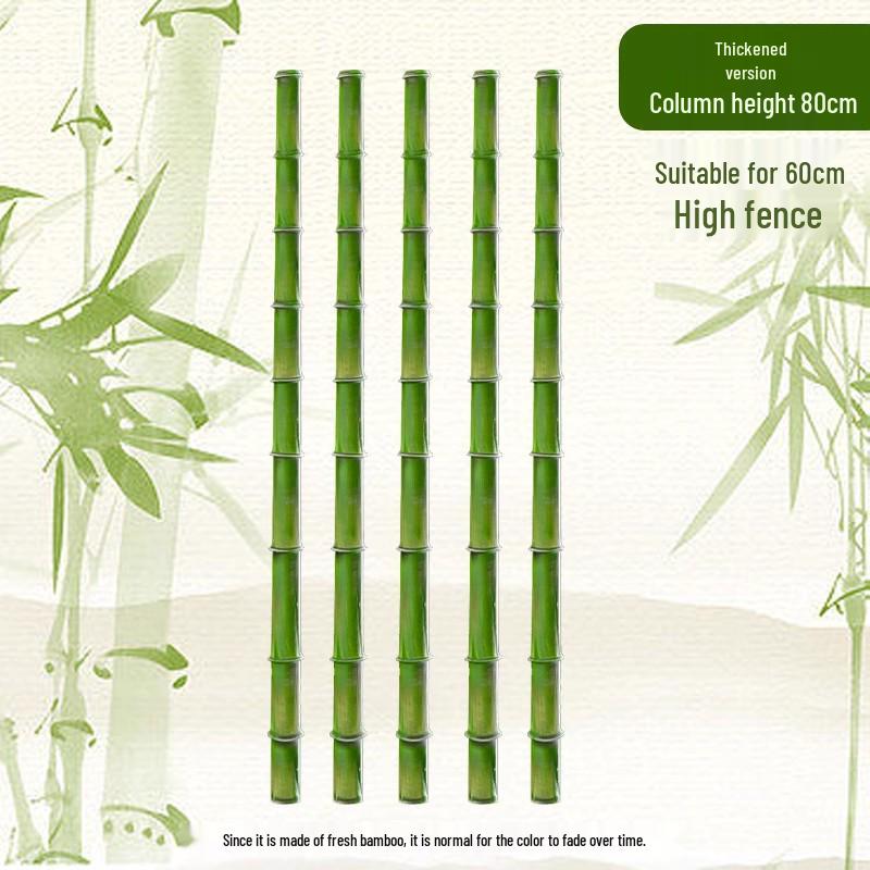 Expandable Bamboo Fence Panel for Outdoor Patio and Garden – Anti-Corrosion Support Pole for Landscaping and Partitioning.