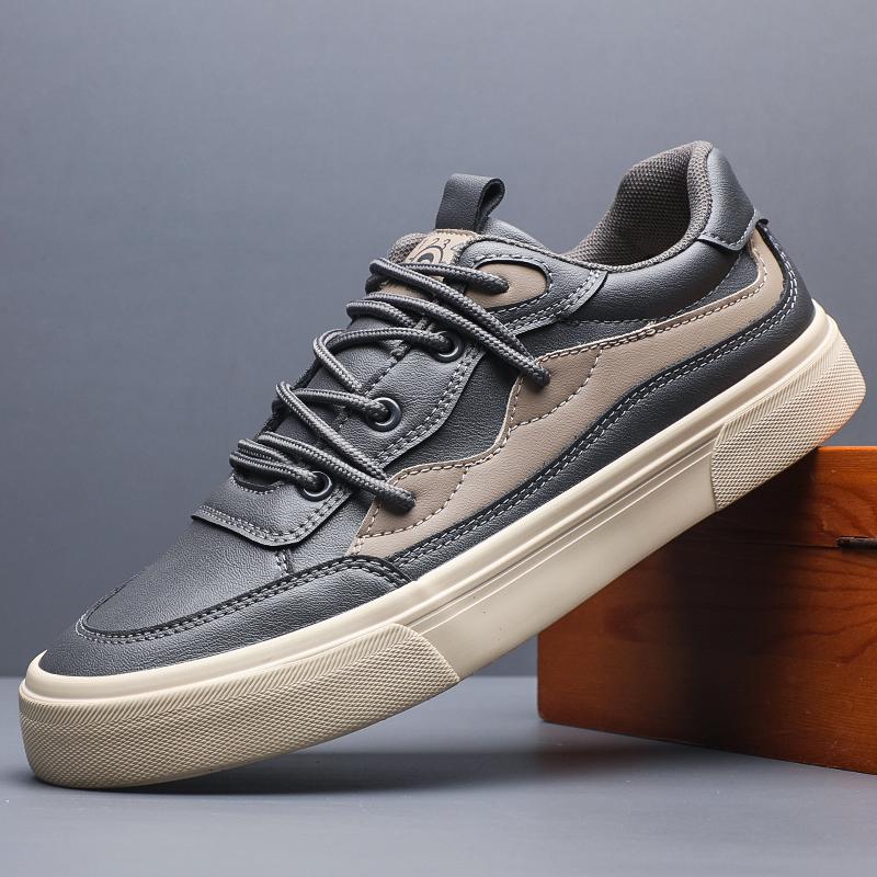 

Мода Новая Осень Мужская Повседневная Кожаная Деловая Обувь Натуральная Кожа Толстая Подошва Уличная Ходьба Универсальная Плоская Дизайнерская Обувь SS25867 44 серый