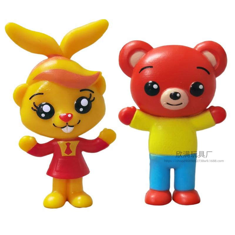 6 piezas/set Lindo Payaso Plim Figura de Anime Juguete PVC Modelo de Educación para el Despertar Muñecas Para Niños Regalo Decoraciones de Escritorio