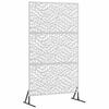 Privacy Screen Gray 100 X 50 X 180 Cm Steel