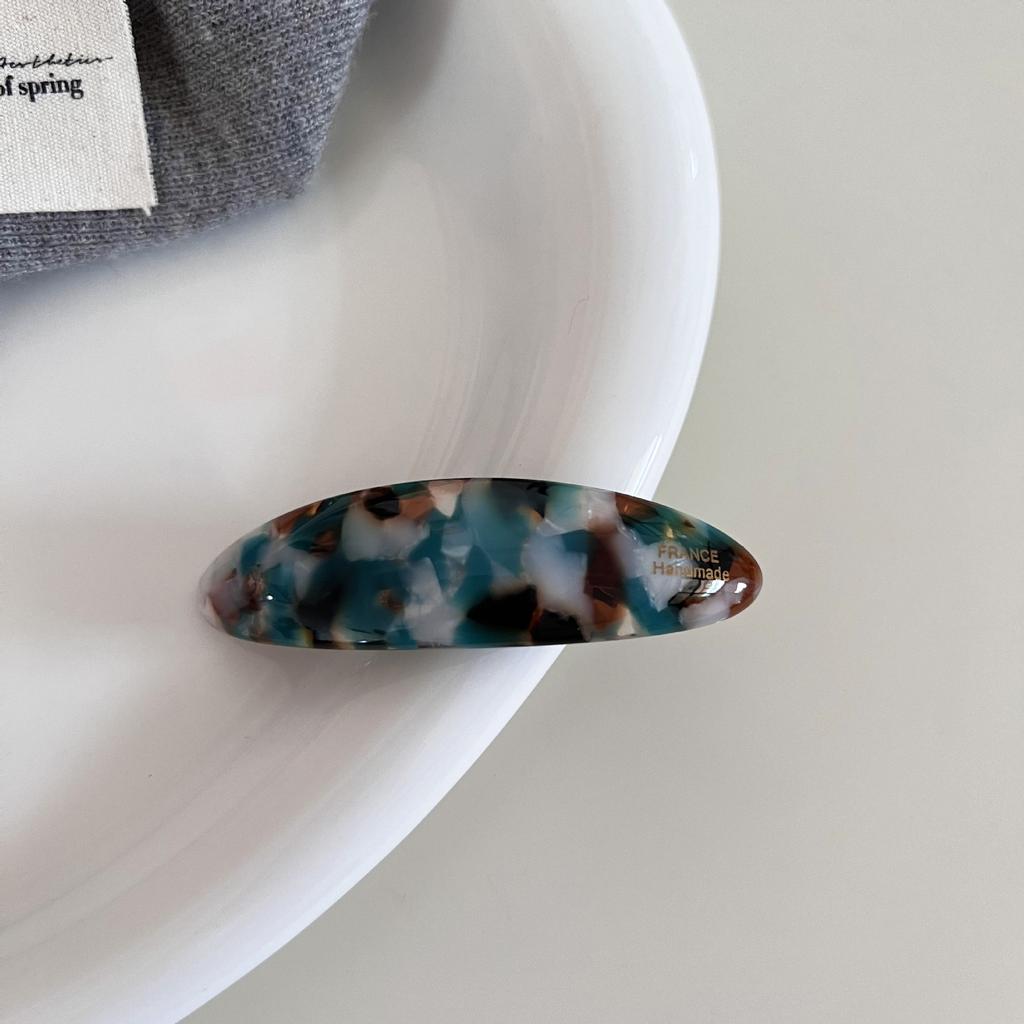 Exquisite Retro Leopard Hairpins Spring Clip Colorful Acetate Clips for Women Elegant Barrettes Fashion Hair Accessories