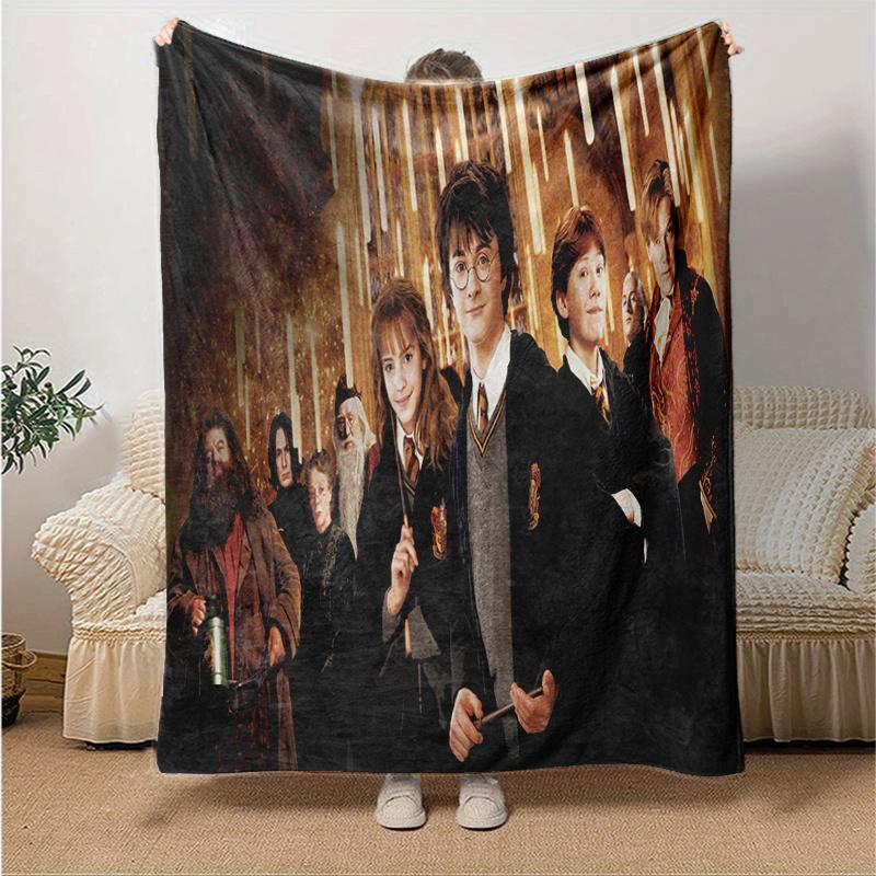 Harry Potter Hogwarts School Uniform Robe Cosplay Costume Halloween Party Fancy DressPrint Blanket, Soft Blanket For Sofa Office Bed And Tra