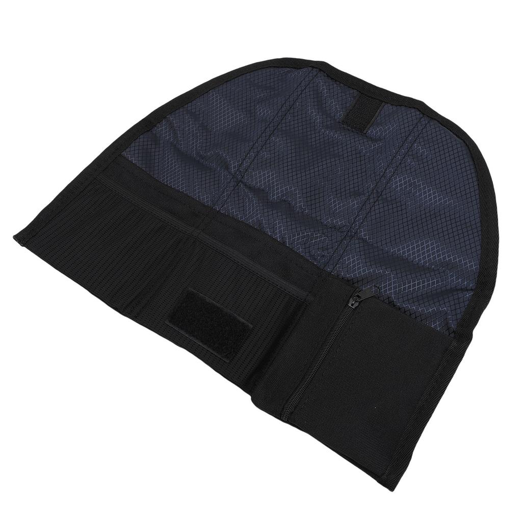 Road Bike Saddle Bag Polyester Multi Compartments Touch Fastener Compact Bike Tool Storage Tail Bag for Repair