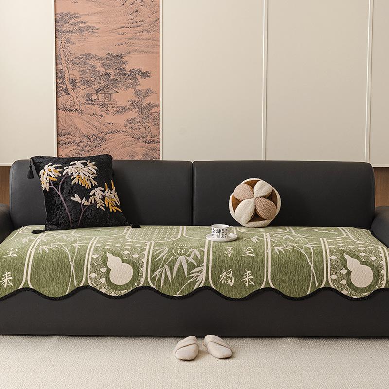 French Retro Special-Shaped Sofa Cushion New High-End One-Piece Combination Sofa Cushion Cover Cloth Towel