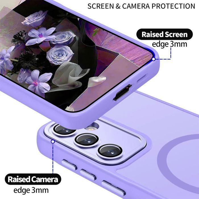 Coque de Protection - BOOLING - pour Samsung Galaxy A17 4G/5G - Antichoc - Avec Cercle Magnétique - 2 Vitres Trempées