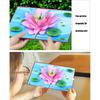 Elegant 3D Flower Dragonflies Card Flower Dragonflies Foldable Card Crafted Card for Anniversaries and Graduations