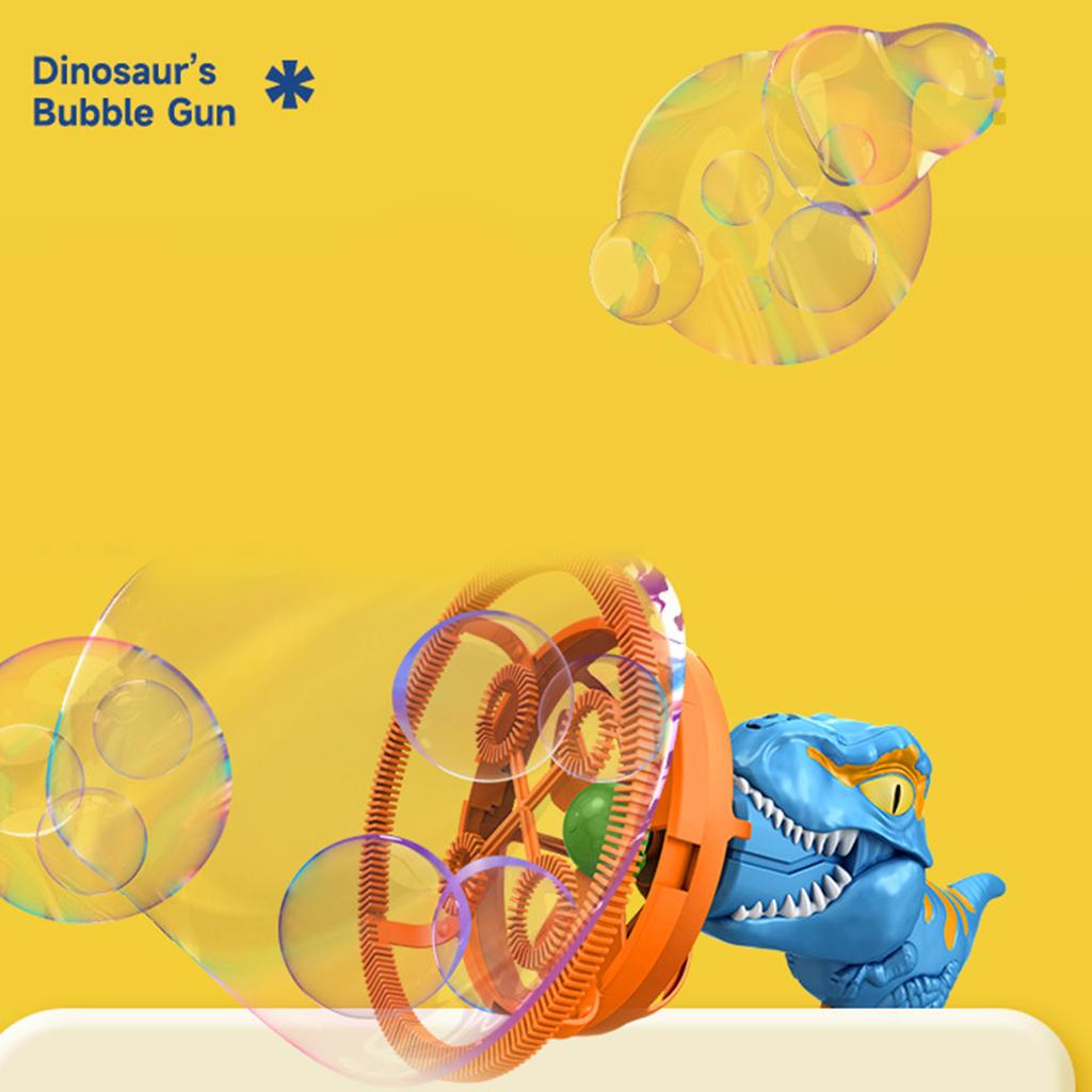 Automatic Bubble Toy Dinosaur Shape Bubble Blower Guns for Toddlers Kids Children Electric Bubble Maker Toy