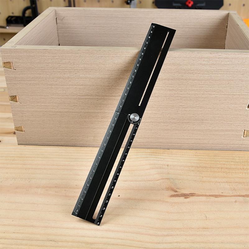 Multifunctional Ruler Protractor Compass Rectangle Parallel Measuring Rolling Tool Angle Ruler Measure Line Thickness Font Size
