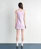 Sillot Twist Neck Sleeveless Mini Dress (Pale Purple)