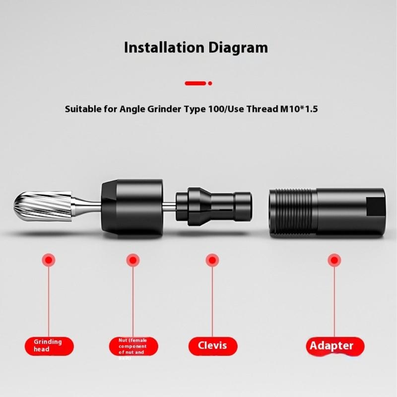 Quick Changes Power Tool Adapter For Smooth 3mm To 6mm Accessory Conversion In Professional Work Environment